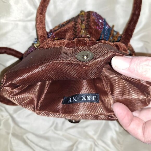 J&X NY Velvet Beaded Bag - Picture 3 of 3
